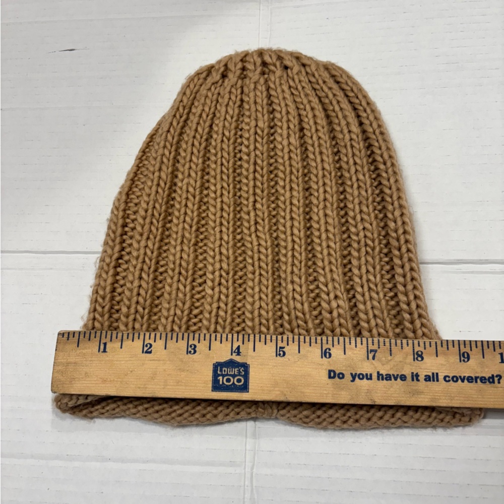FREE PEOPLE Cozy Warm Tan Knit Beanie OS - Picture 5 of 7